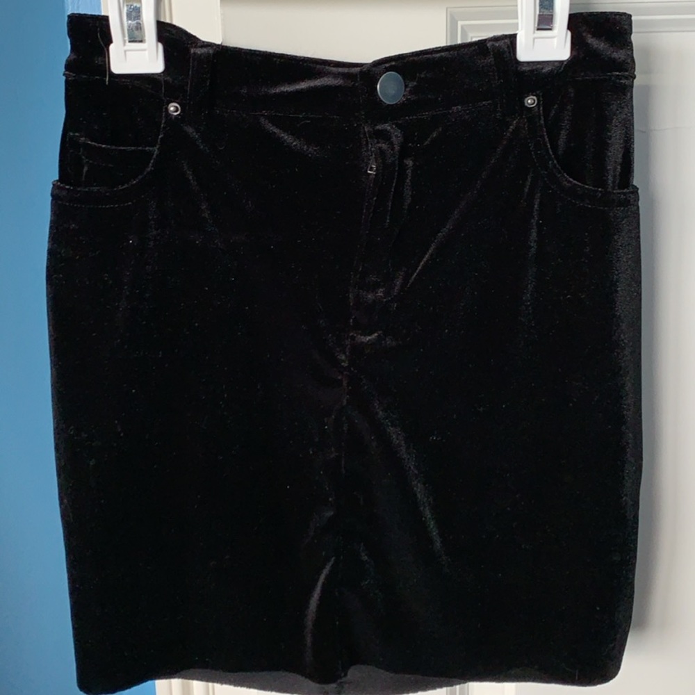 Forever21 Black Suede Miniskirt
